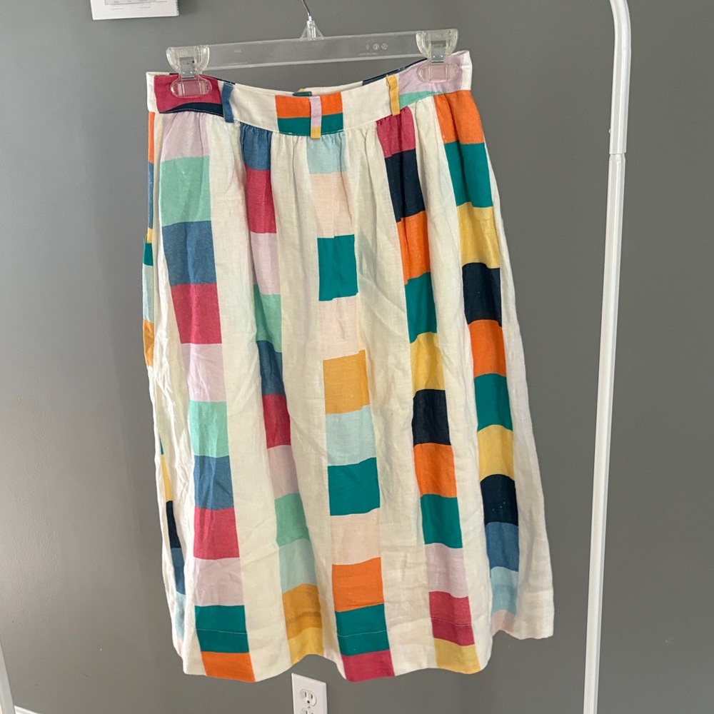 Anthropologie Corey Lynn Calter Petit Linen Skirt - Picture 5 of 6